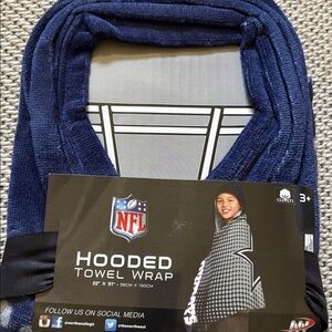 Towel hooded wrap NFL Dallas Cowboys new 22" x 51" childs new ages 3+ cotton